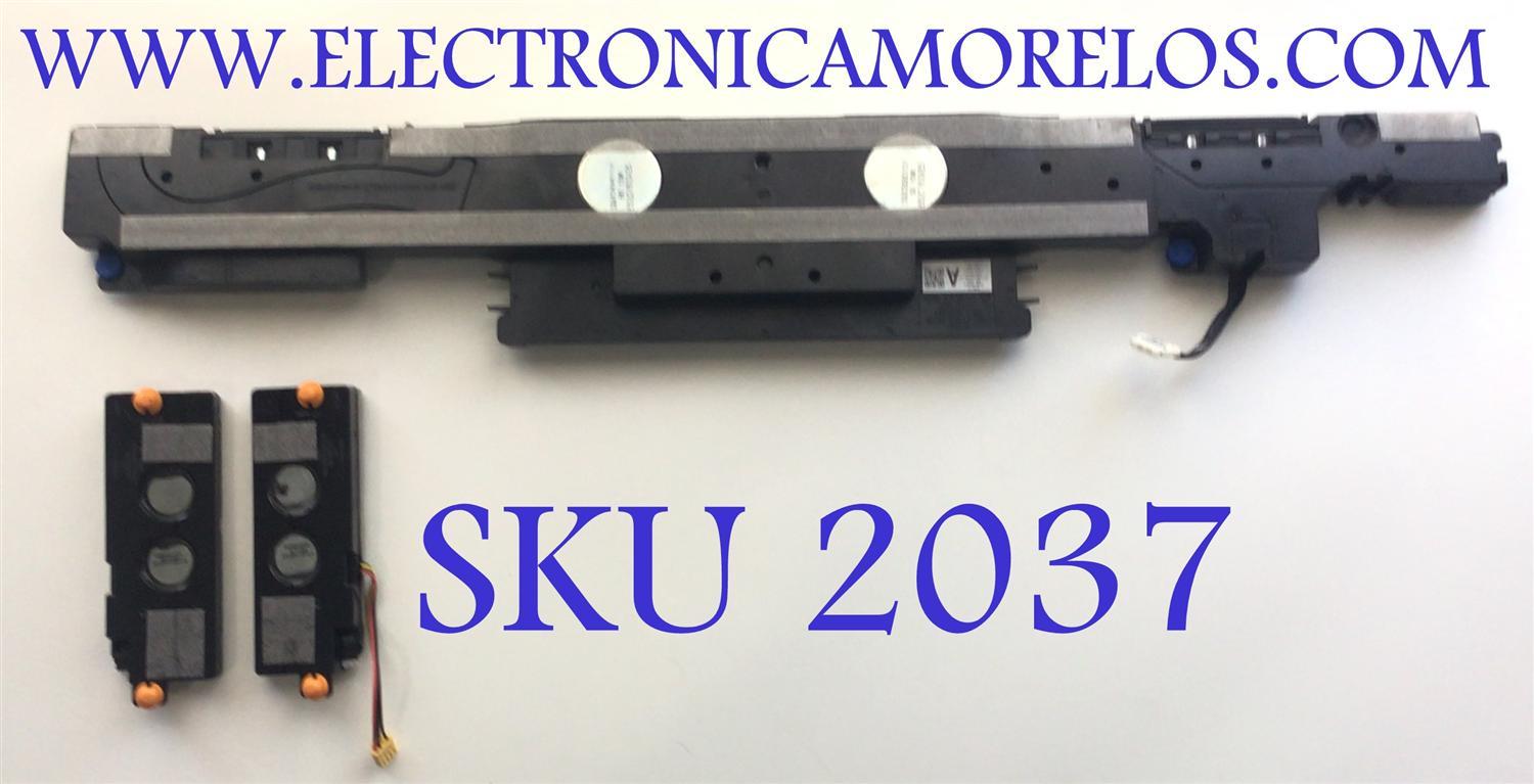 KIT DE BOCINAS ORIGINAL PARA TV SAMSUNG 3 PIEZAS / NUMERO DE PARTE BN96-54744A / 6Ω  10W / LGF-2201F / E217401 / AA2C215V1A / 54744A / 6Ω  10W / NH-1017D  / E115797 / A92C04SV19 / MODELO QN55S95BAFXZA / 	QN65S95BAFXZA